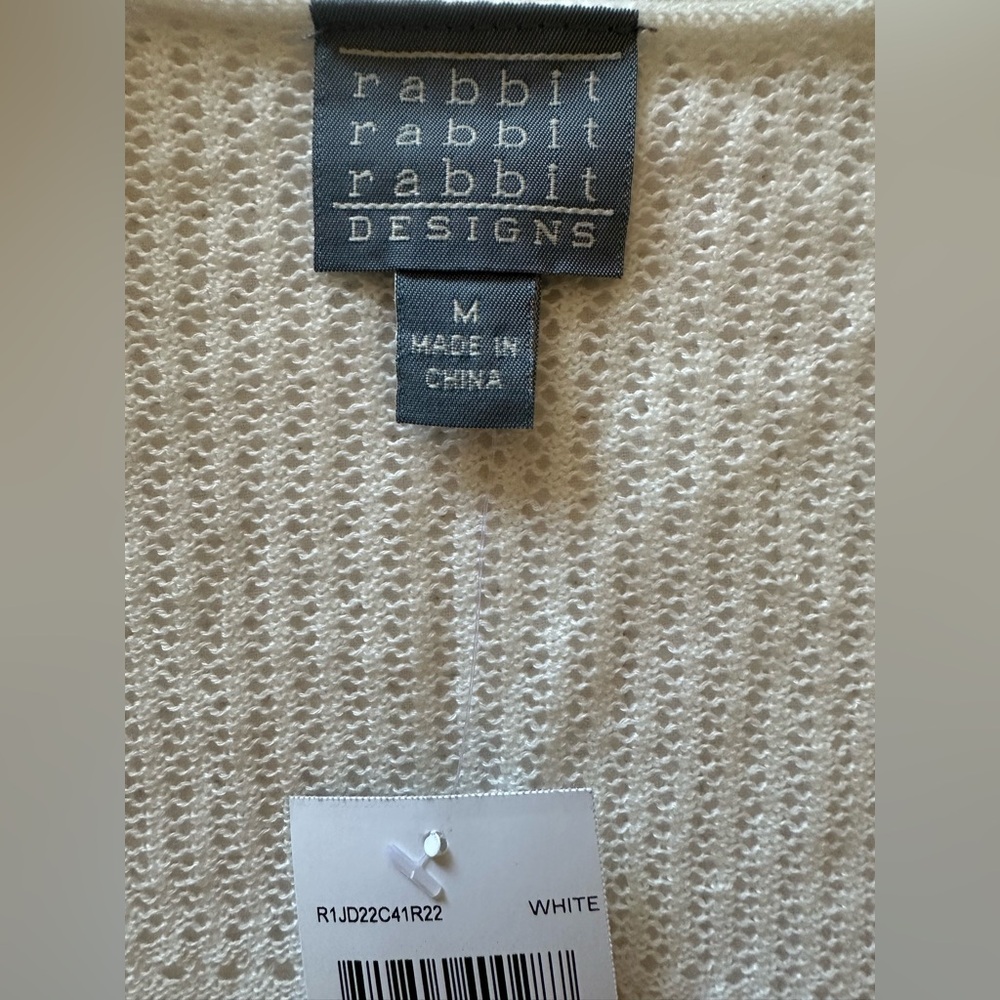 NWT Rabbit Rabbit Rabbit Short Sleeve Cardigan Bolero Lightweight Size M - Picture 4 of 16